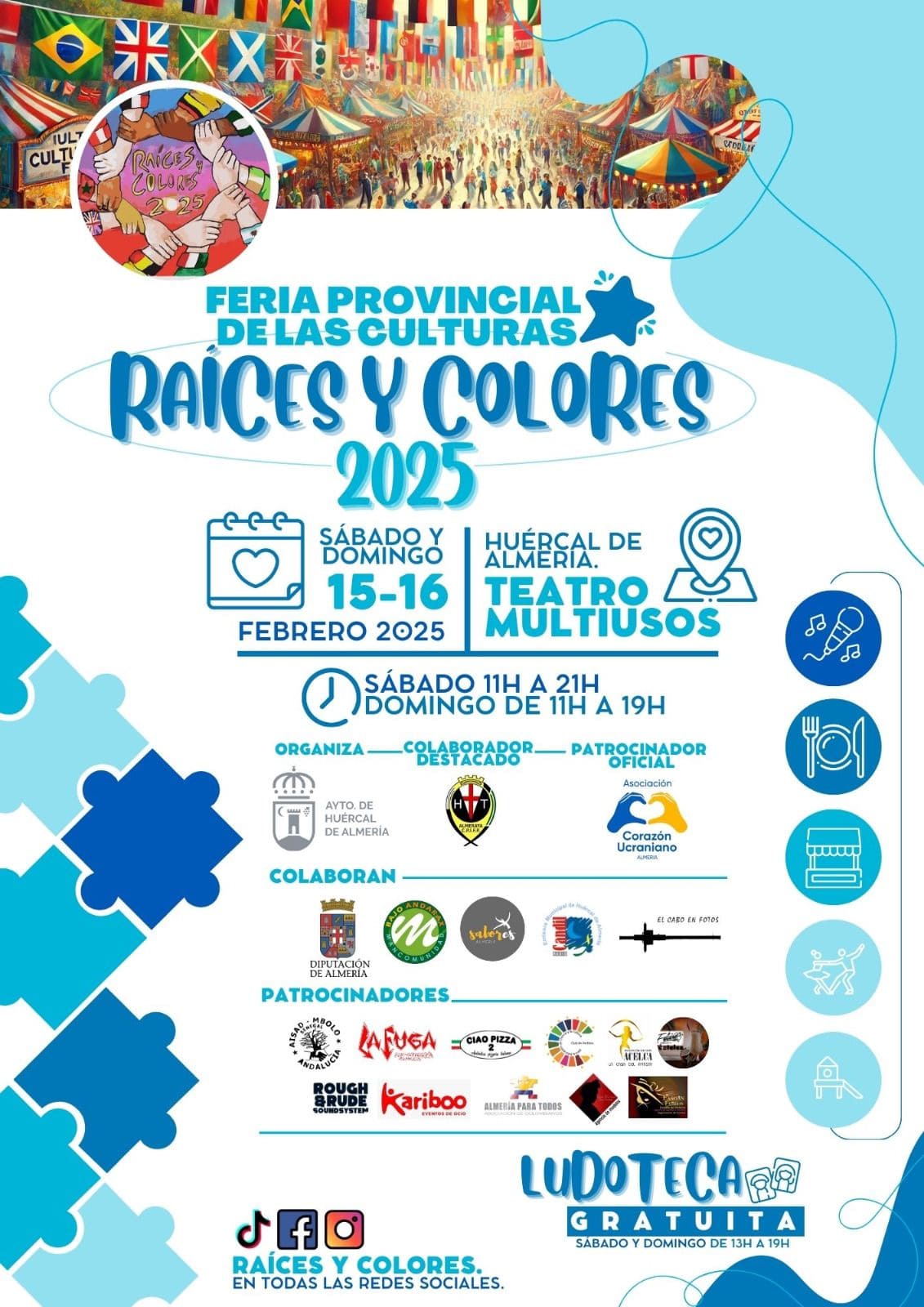 Cartel de Raíces y Colores