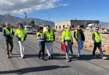 Avanzan las obras que mejorarán el acceso y la seguridad vial de Alhama de Almería