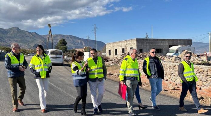 Avanzan las obras que mejorarán el acceso y la seguridad vial de Alhama de Almería