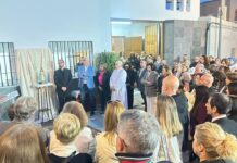 Huércal de Almería celebra la bendición de la nueva torre campanario de La Fuensanta