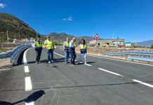 Alhama mejora uno de sus principales accesos con una nueva glorieta y vía de servicio