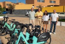 Huércal conecta con Almería mediante un servicio de bicicletas eléctricas compartidas