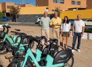 Huércal conecta con Almería mediante un servicio de bicicletas eléctricas compartidas