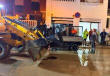 Las lluvias dejan más de 120 incidencias en Almería y superan los 52 litros por hora en Huércal
